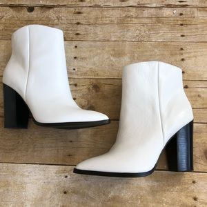 halogen white booties